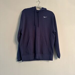 Nike Blue Sweatshirt Hoodie with Swoosh Logo